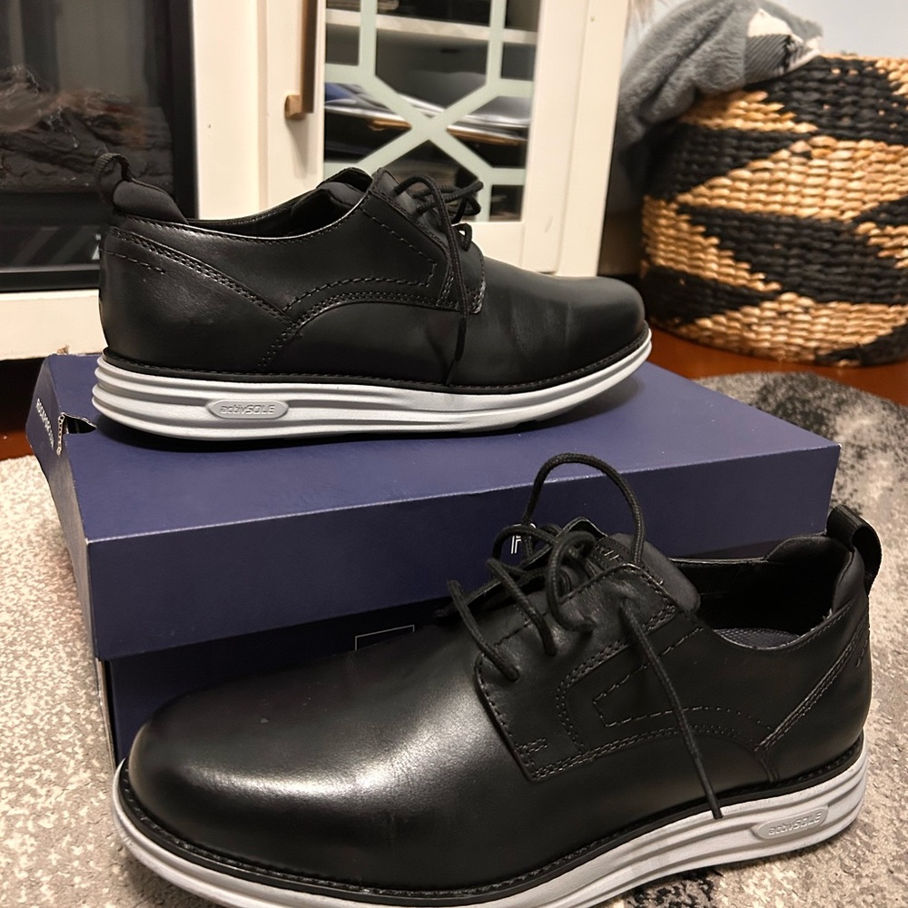 Rockport Black Leather Men's Derbys